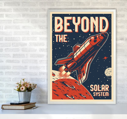 Outer Space Series - #14 Art Print by Jason Stanley A1 Oak Frame