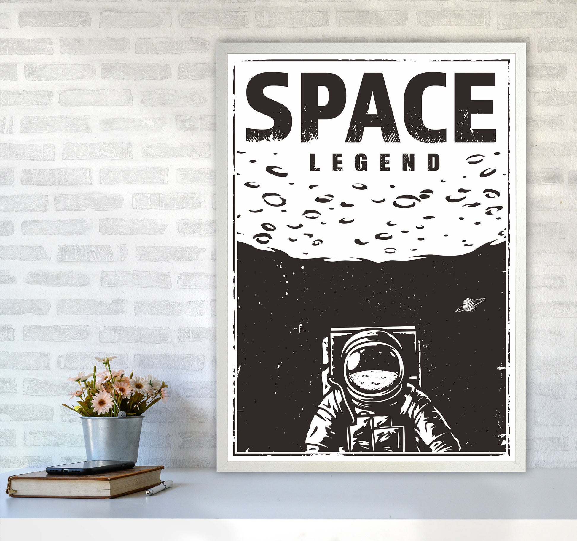 Outer Space Series - #19 Art Print by Jason Stanley A1 Oak Frame