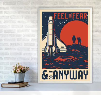 Outer Space Series - #17 Art Print by Jason Stanley A1 Oak Frame