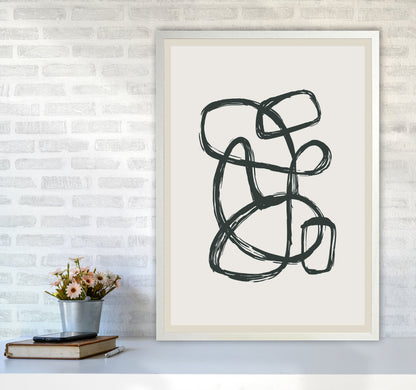 Modern Abstract Shapes 1 Art Print by Jason Stanley A1 Oak Frame