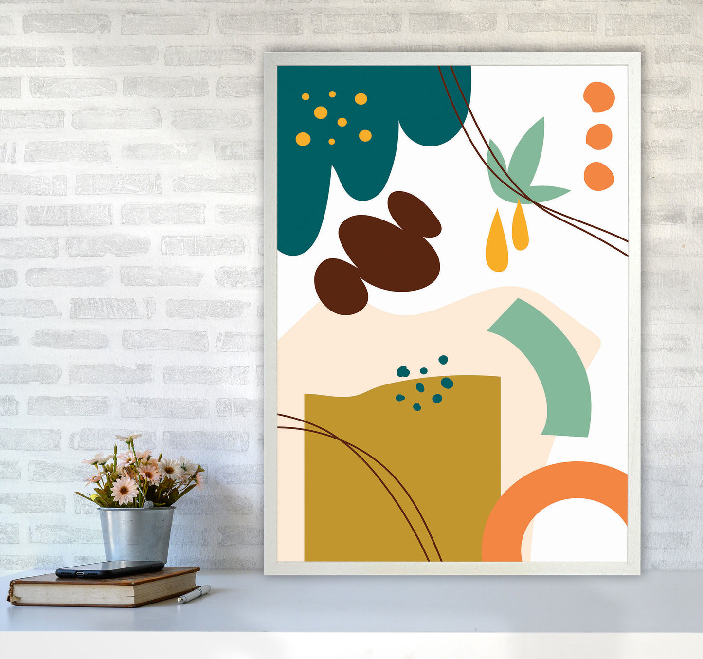 Abstract Expression II Art Print by Jason Stanley A1 Oak Frame