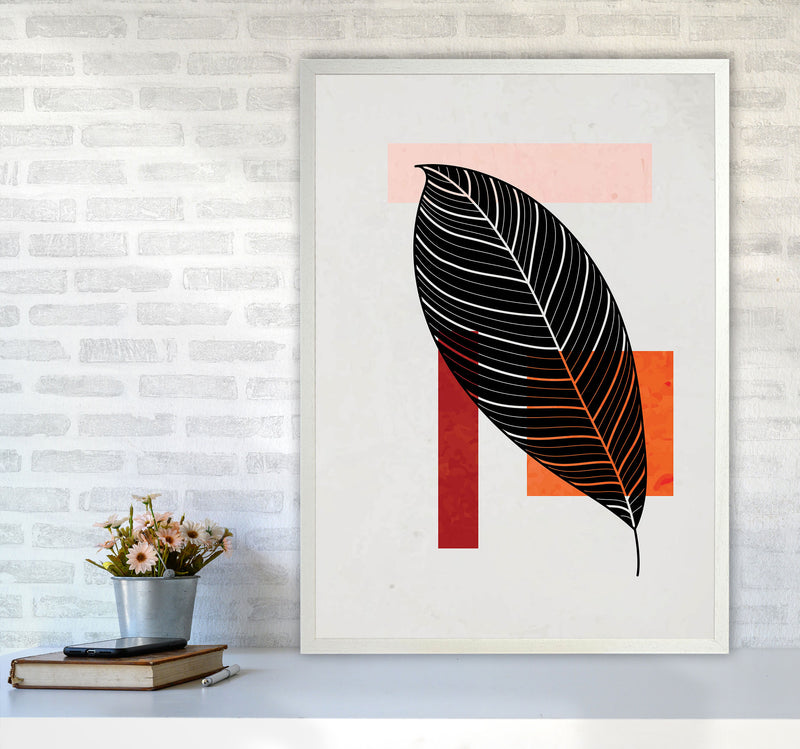 Abstract Leaf Vibe IIII Art Print by Jason Stanley A1 Oak Frame