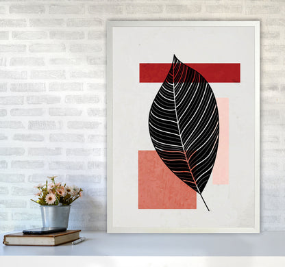 Abstract Leaf Vibe II Art Print by Jason Stanley A1 Oak Frame