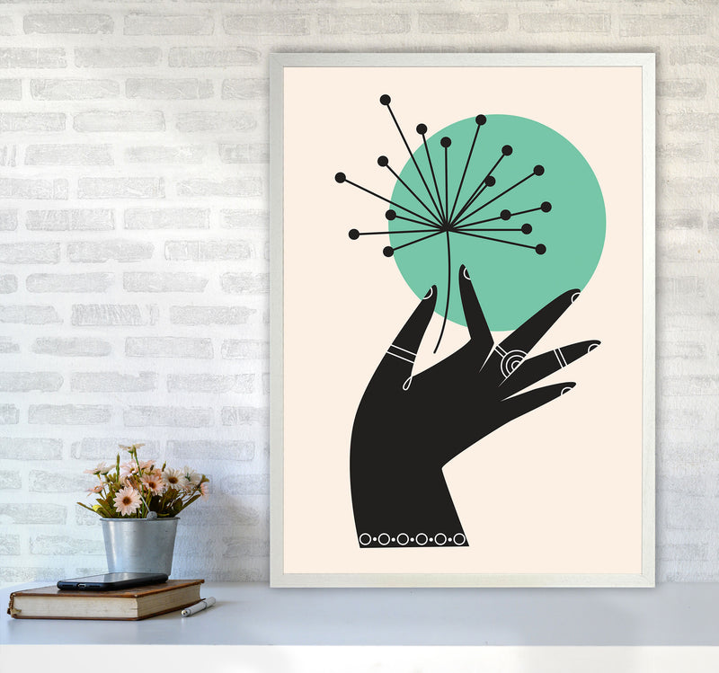 What A Pretty Flower Art Print by Jason Stanley A1 Oak Frame