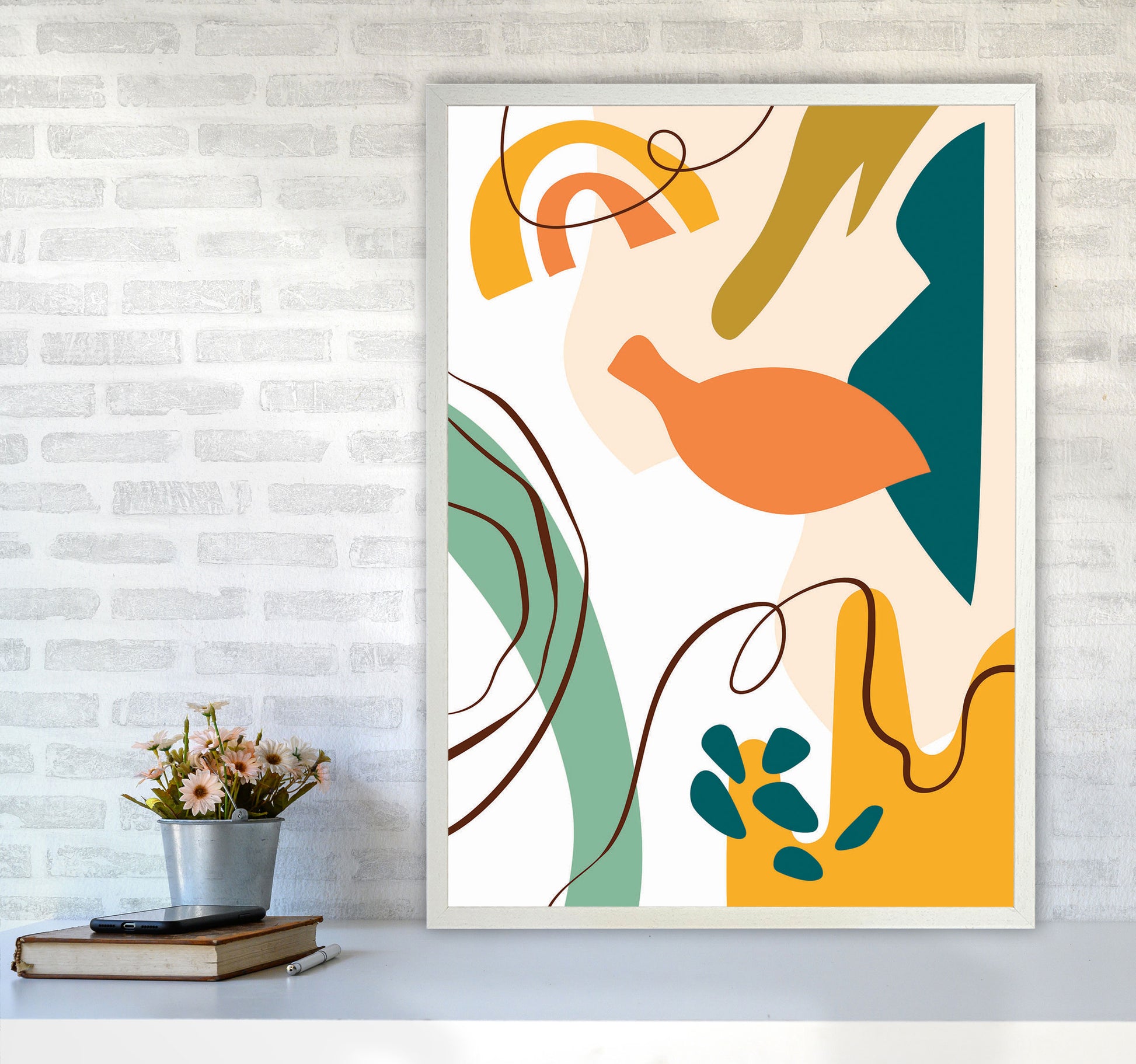 Abstract Expression I Art Print by Jason Stanley A1 Oak Frame