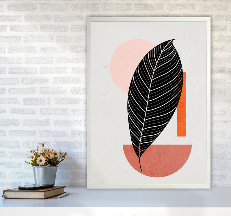 Abstract Leaf Vibe I Art Print by Jason Stanley A1 Oak Frame