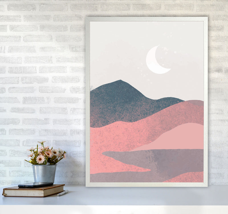 Minimal Landscape 2 Art Print by Jason Stanley A1 Oak Frame