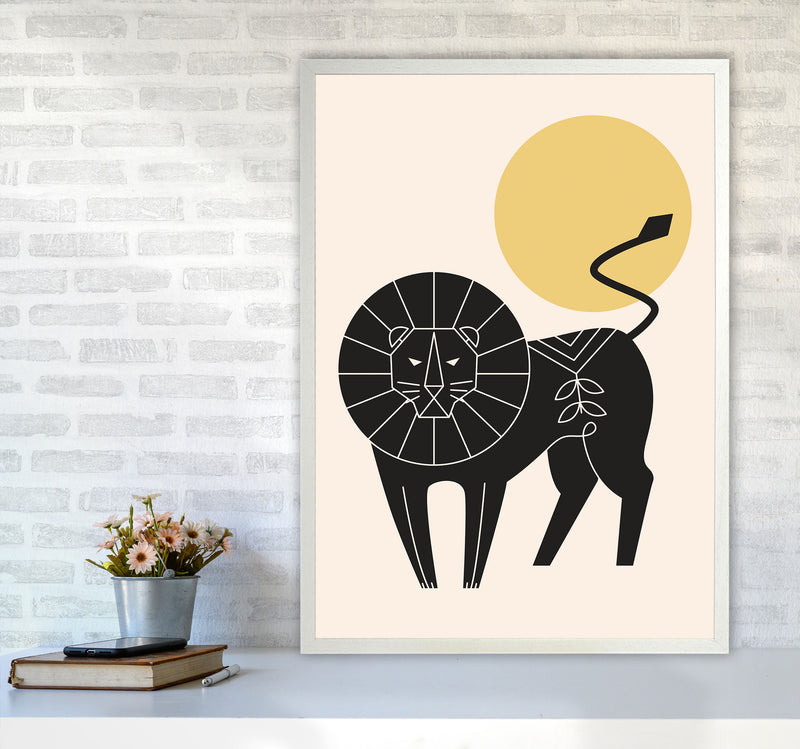 King Of The Jungle Art Print by Jason Stanley A1 Oak Frame