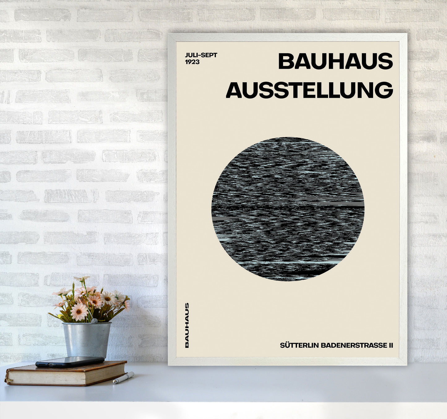 Bauhaus Distortion Art Print by Jason Stanley A1 Oak Frame