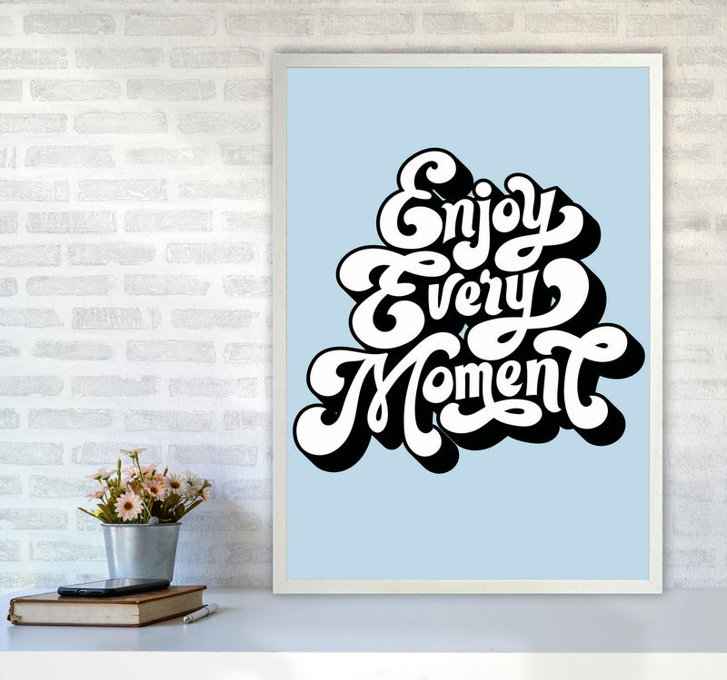Enjoy Every Moment Art Print by Jason Stanley A1 Oak Frame
