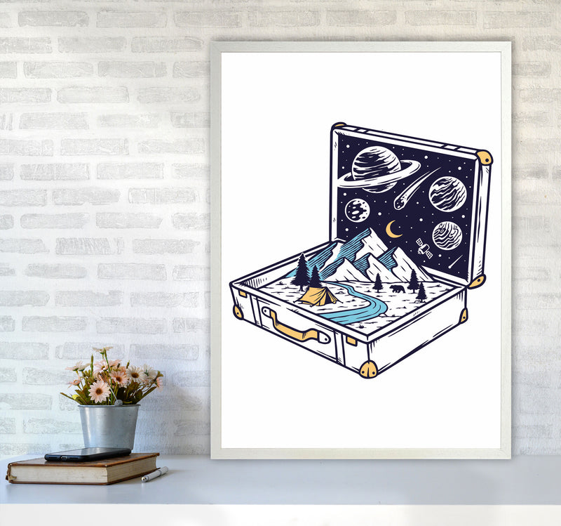 Carry On Carry All Art Print by Jason Stanley A1 Oak Frame
