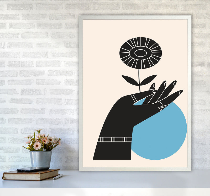 Abstract Hand III Art Print by Jason Stanley A1 Oak Frame