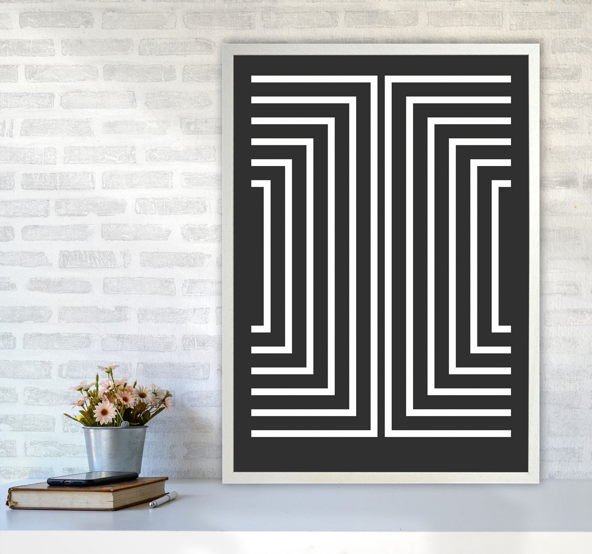 Pattern Series -4 Art Print by Jason Stanley A1 Oak Frame