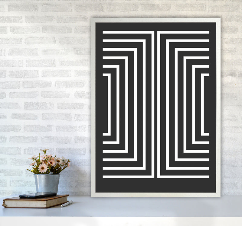 Pattern Series -4 Art Print by Jason Stanley A1 Oak Frame