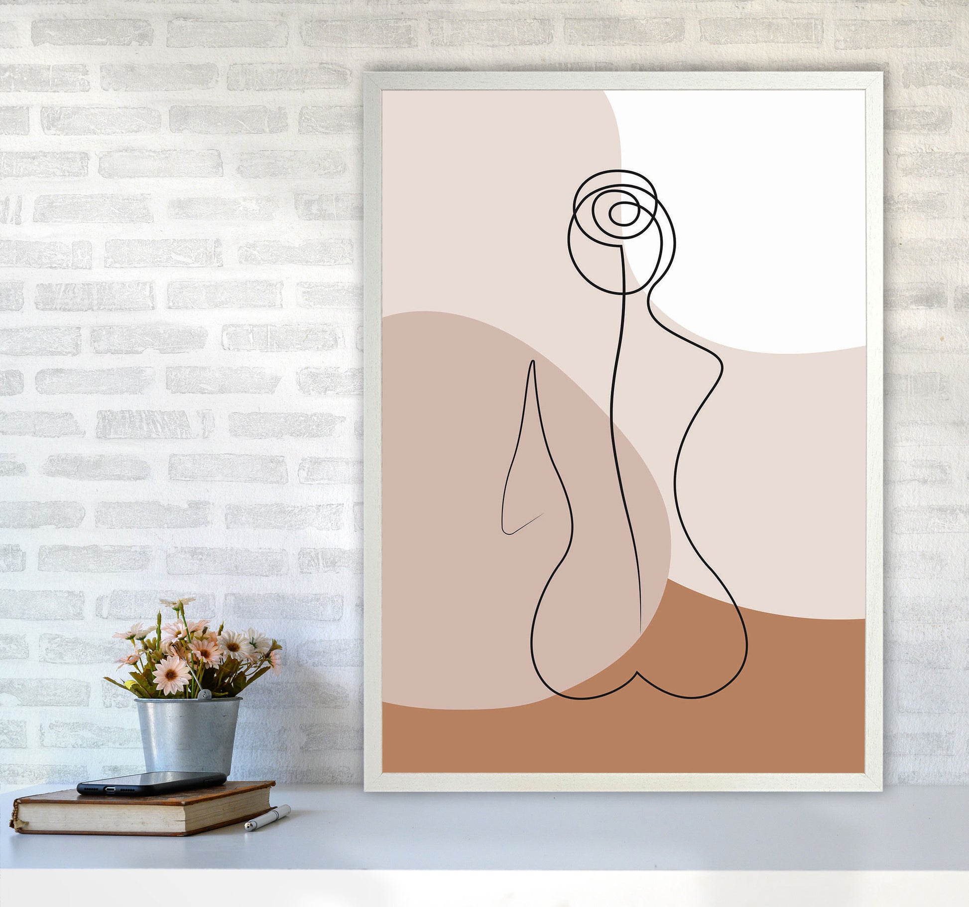 Female Figure III Art Print by Jason Stanley A1 Oak Frame