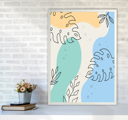 Abstract Leaves I Art Print by Jason Stanley A1 Oak Frame