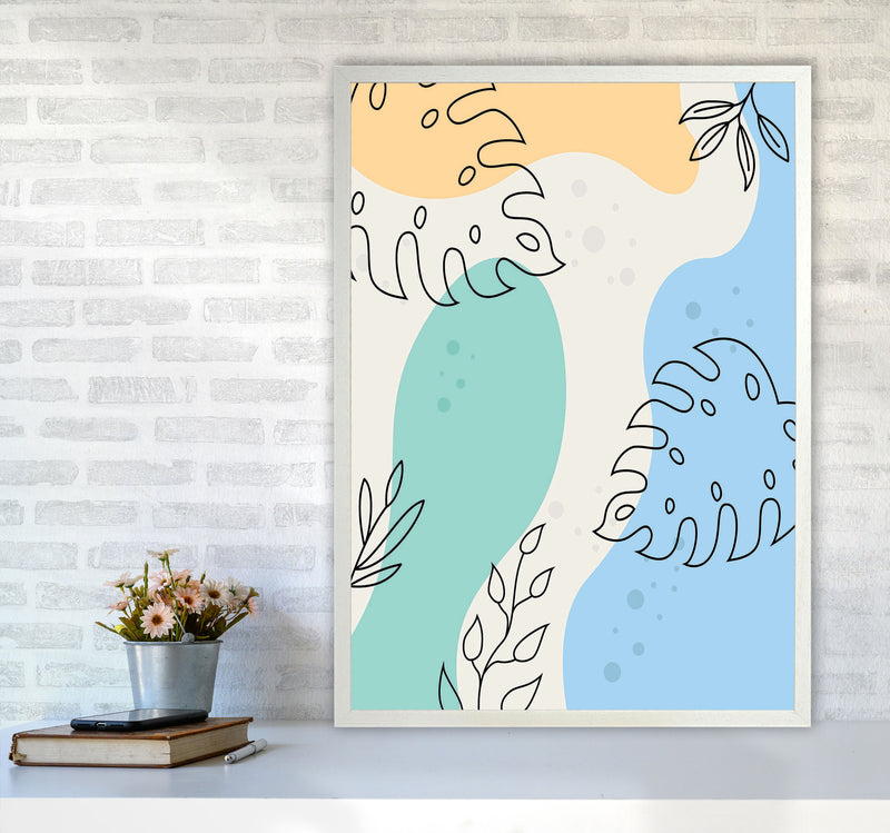 Abstract Leaves I Art Print by Jason Stanley A1 Oak Frame