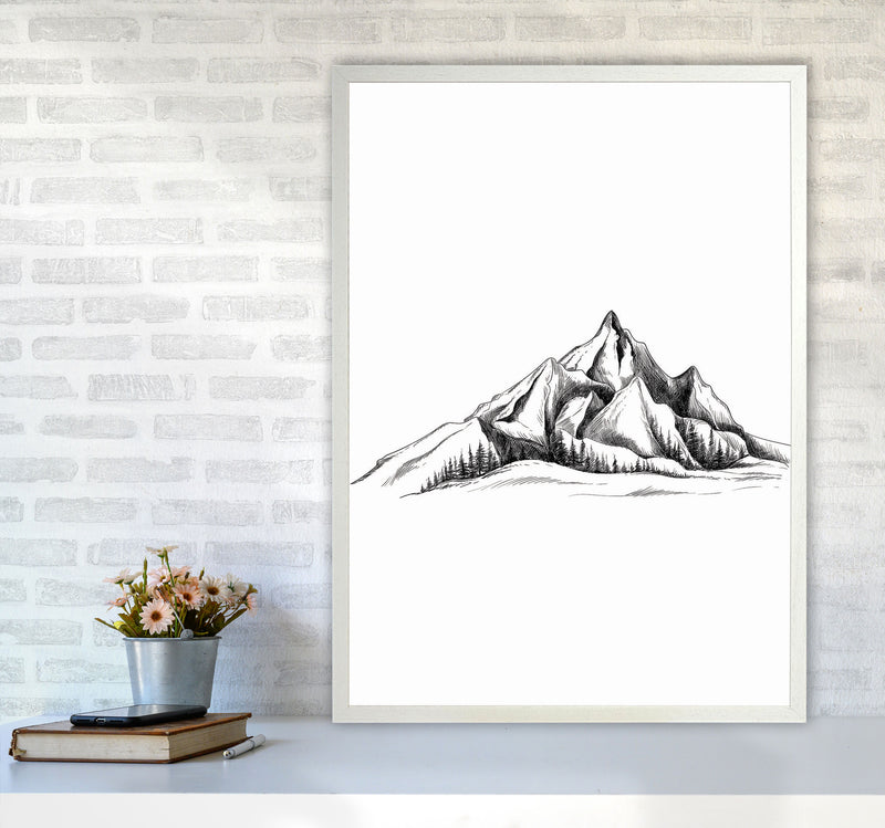 To The Mountains Art Print by Jason Stanley A1 Oak Frame