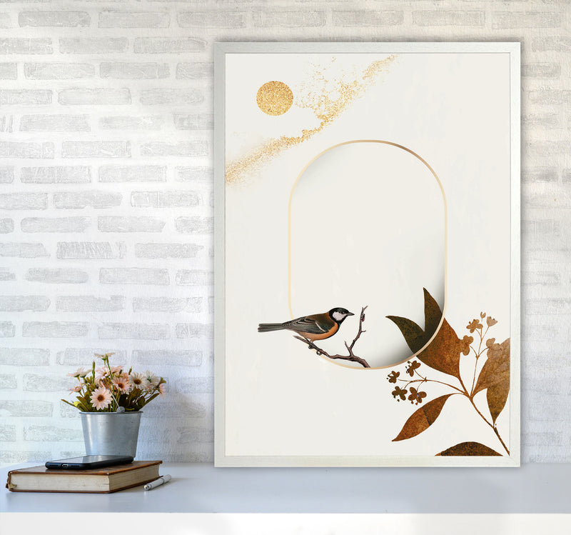 Bird On A Branch Art Print by Jason Stanley A1 Oak Frame