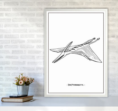 The Pterodactyl Art Print by Jason Stanley A1 Oak Frame