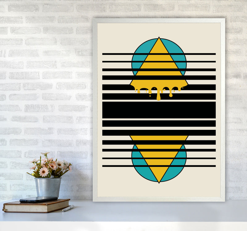 Melting Through Art Print by Jason Stanley A1 Oak Frame