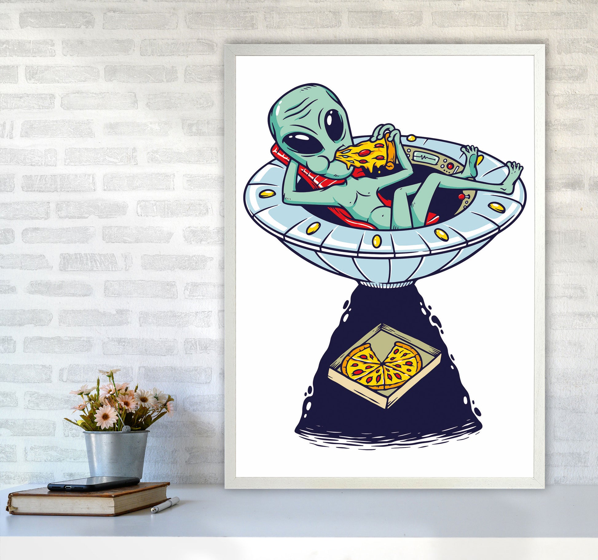 Delivery Please Art Print by Jason Stanley A1 Oak Frame