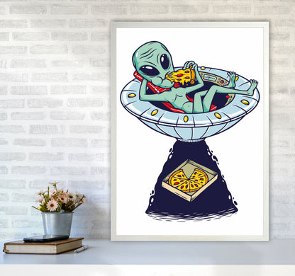 Delivery Please Art Print by Jason Stanley A1 Oak Frame