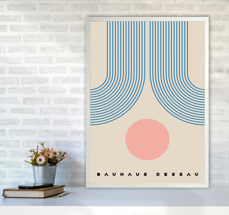 Bauhaus Design Art Print by Jason Stanley A1 Oak Frame