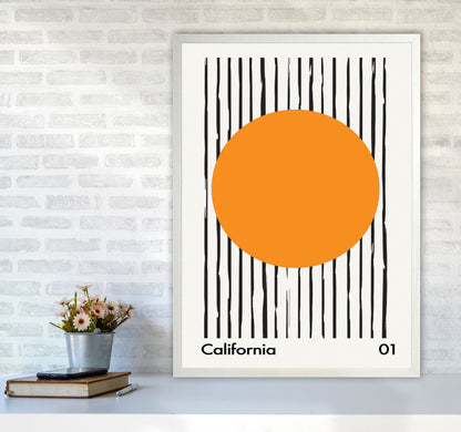California 01 Art Print by Jason Stanley A1 Oak Frame