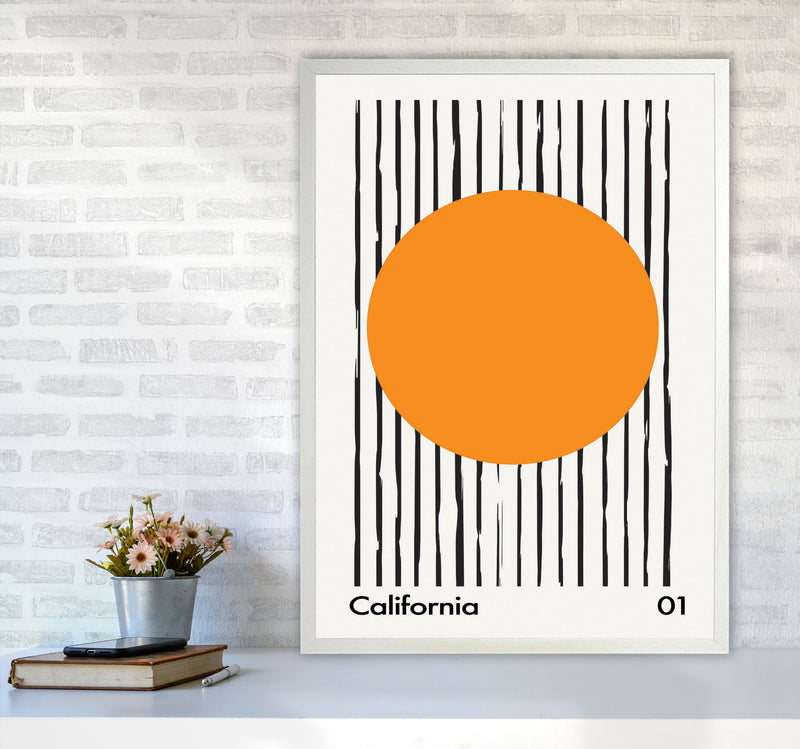 California 01 Art Print by Jason Stanley A1 Oak Frame