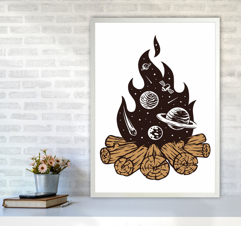 Mystical Fire Art Print by Jason Stanley A1 Oak Frame