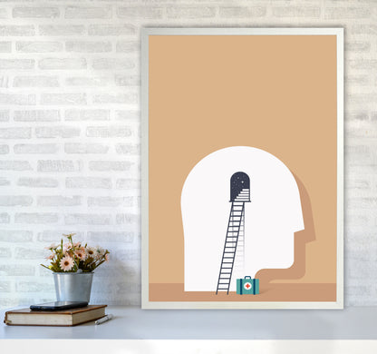To The Rescue Art Print by Jason Stanley A1 Oak Frame