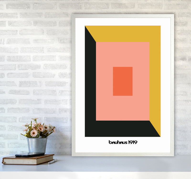 Bauhaus 1919 Art Print by Jason Stanley A1 Oak Frame