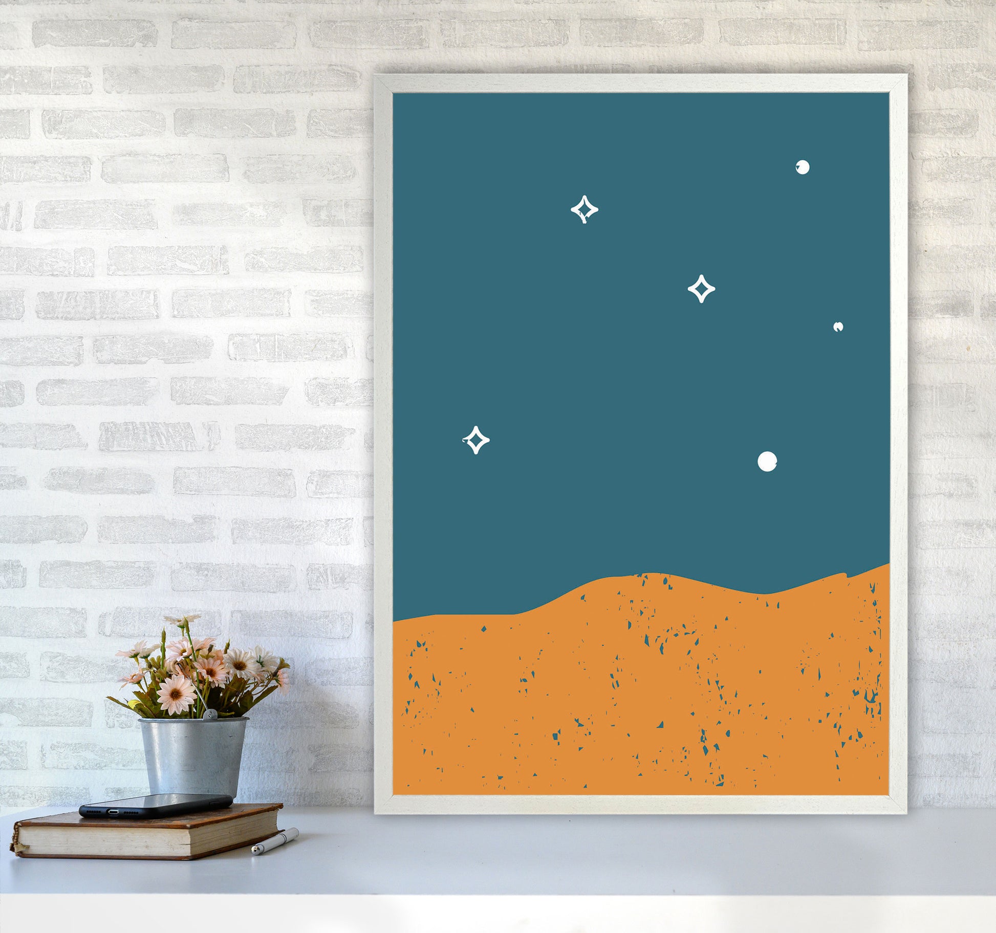 Starry Night Art Print by Jason Stanley A1 Oak Frame