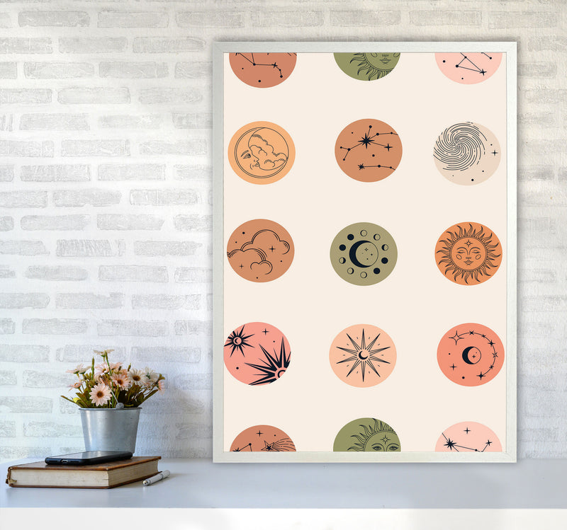 Sun And Moon Art Print by Jason Stanley A1 Oak Frame