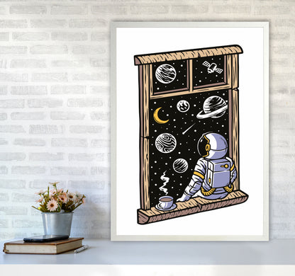 Planet Views Art Print by Jason Stanley A1 Oak Frame