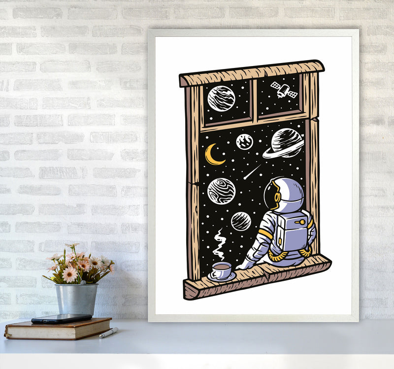 Planet Views Art Print by Jason Stanley A1 Oak Frame