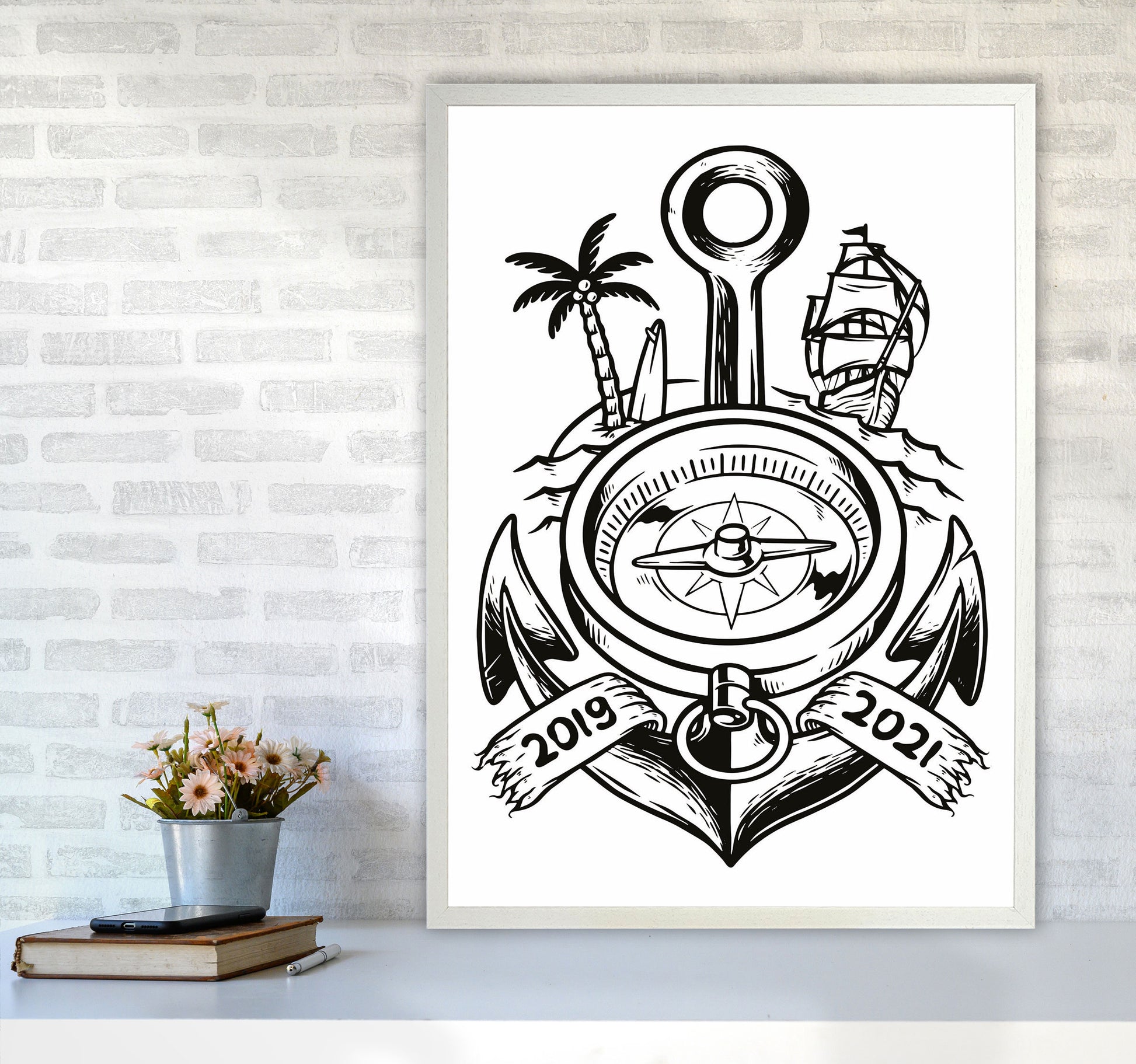 Yarrrrrrrrrr Art Print by Jason Stanley A1 Oak Frame