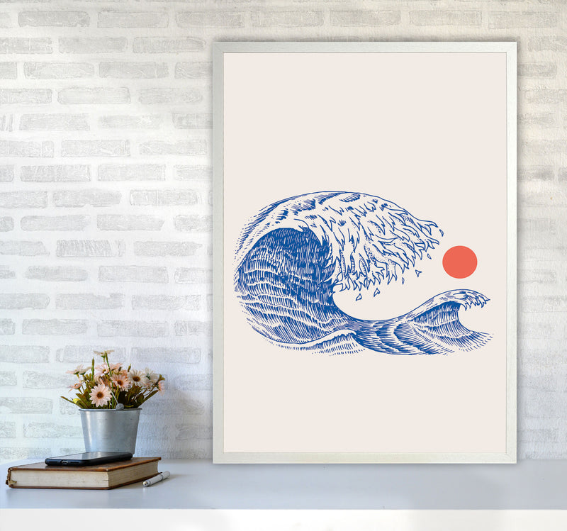 The Wave II Art Print by Jason Stanley A1 Oak Frame