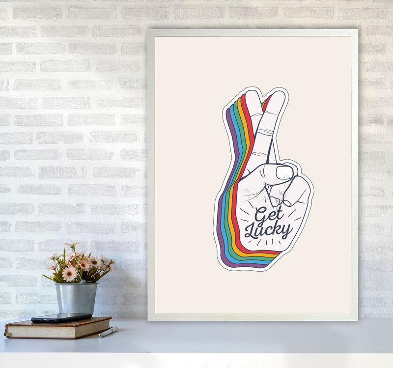 Get Lucky!! Art Print by Jason Stanley A1 Oak Frame