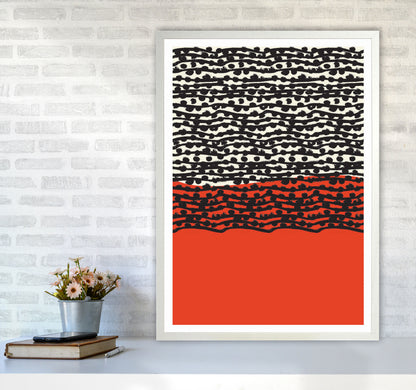 Red Vibe 2 Art Print by Jason Stanley A1 Oak Frame