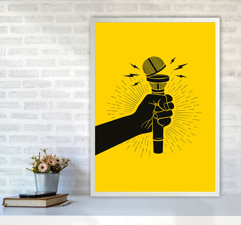 Speak Up! Art Print by Jason Stanley A1 Oak Frame
