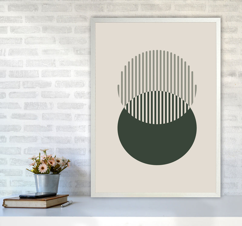 Minimal Abstract Circles III Art Print by Jason Stanley A1 Oak Frame