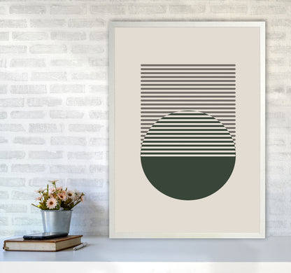Minimal Abstract Circles I Art Print by Jason Stanley A1 Oak Frame