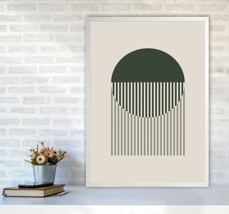 Minimal Abstract Circles IIII Art Print by Jason Stanley A1 Oak Frame