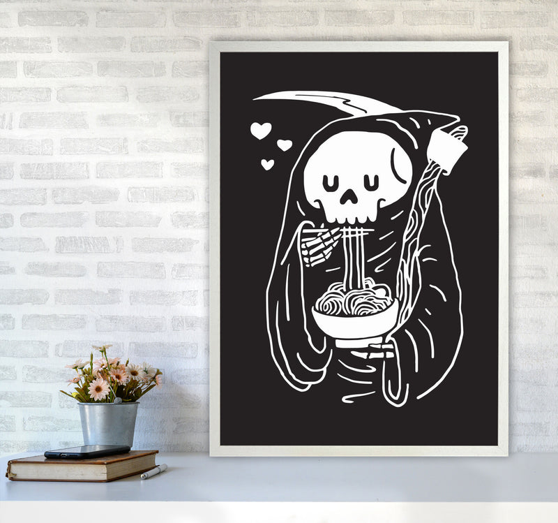But First...Noodles Art Print by Jason Stanley A1 Oak Frame