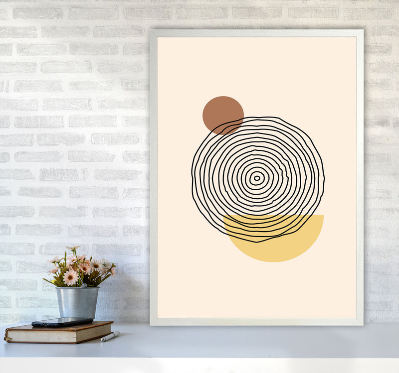 Geometric Abstract Shapes III Art Print by Jason Stanley A1 Oak Frame