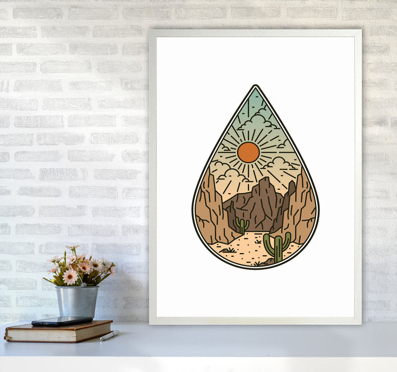 Desert Vibes II Art Print by Jason Stanley A1 Oak Frame