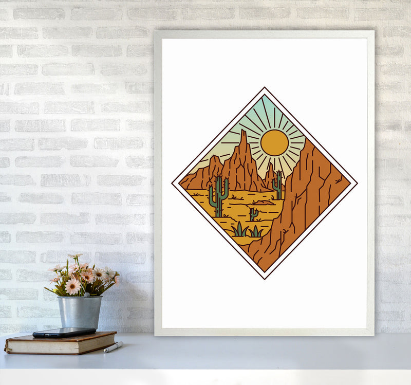 Desert Vibes Art Print by Jason Stanley A1 Oak Frame