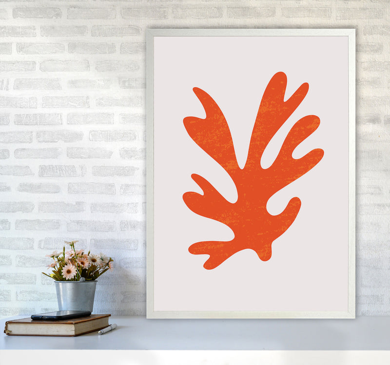 Abstract Red Algae Art Print by Jason Stanley A1 Oak Frame